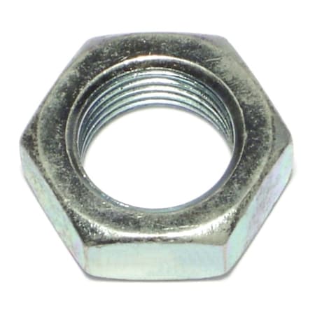 Lock Nut, 9/16-18, Steel, Zinc Plated, 6 PK